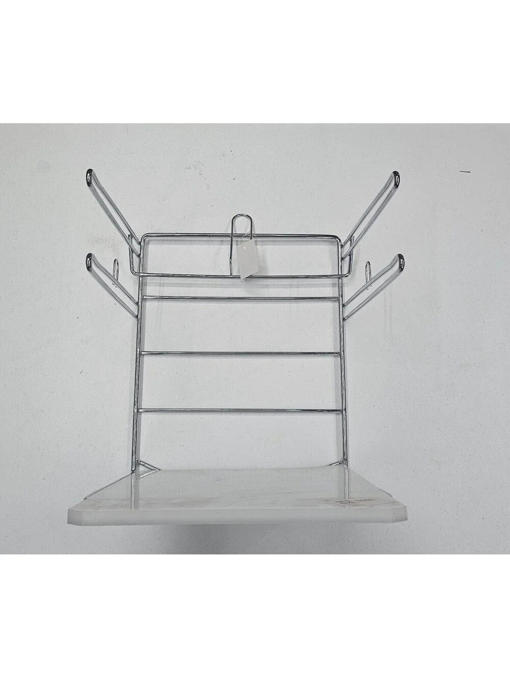 New Chrome T-Shirt Plastic Grocery Bag Dispenser Stand Countertop Holder Rack